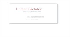 Desktop Screenshot of chetansachdev.com